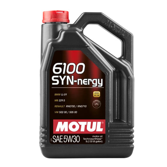 MOTUL Motor Oil: Technosynthese Engine Oil 6100 SYN-NERGY 5W30